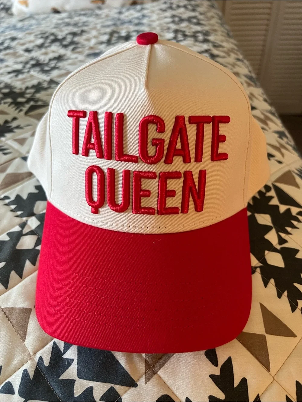 Tailgate Queen Red & White Trucker Hat